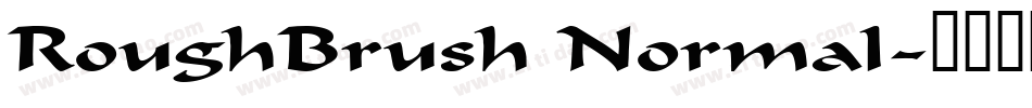 RoughBrush Normal字体转换